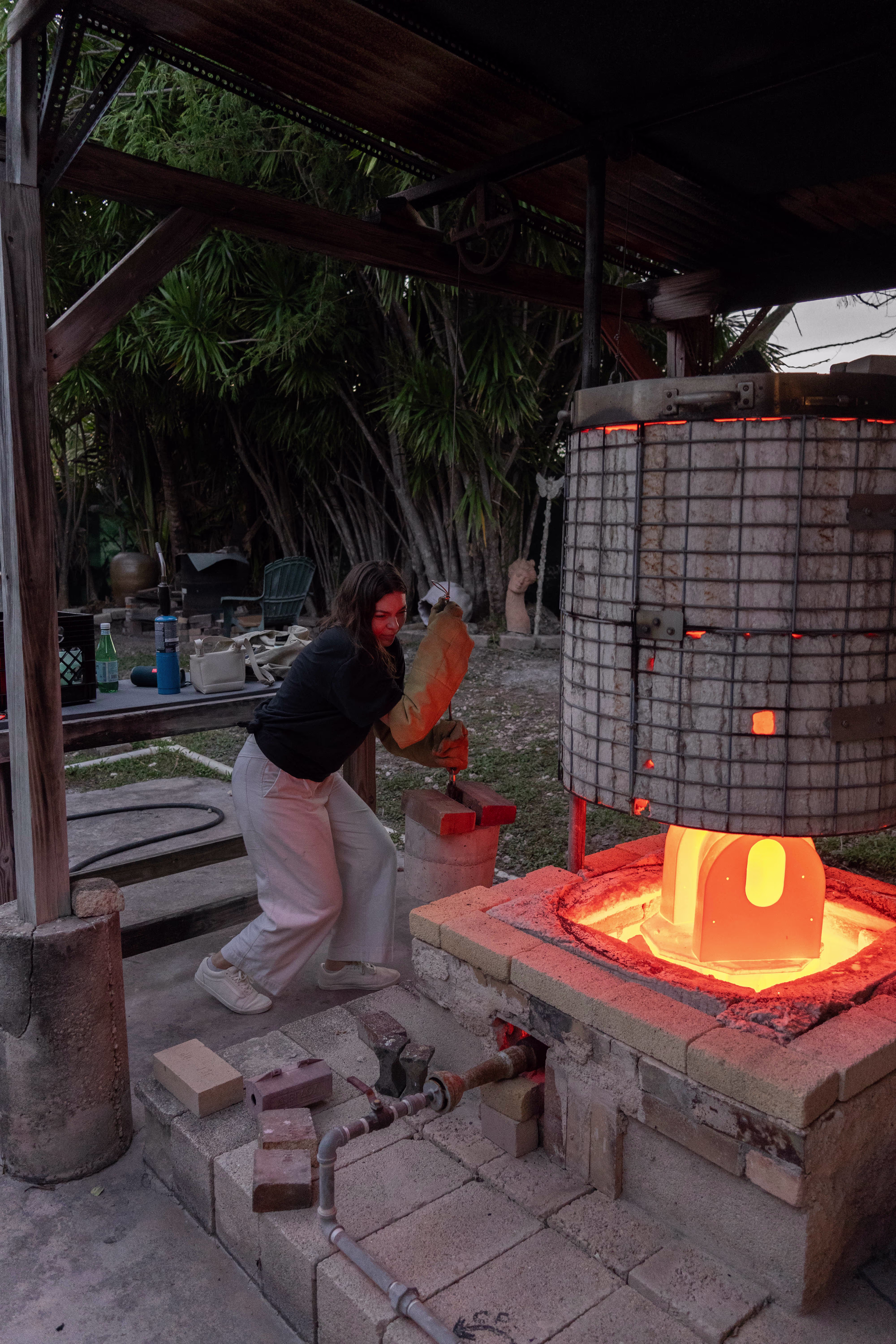 Arrived aliens onda sconce raku firing process